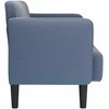Loveseat sofa, mėlyna, 109cm, velvetinis audinys