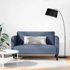 Loveseat sofa, mėlyna, 109cm, velvetinis audinys