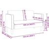 Loveseat sofa, tamsiai žalia, 109cm, velvetinis audinys