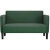 Loveseat sofa, tamsiai žalia, 109cm, velvetinis audinys