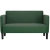 Loveseat sofa, tamsiai žalia, 109cm, velvetinis audinys