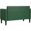 Loveseat sofa, tamsiai žalia, 109cm, velvetinis audinys