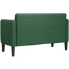Loveseat sofa, tamsiai žalia, 109cm, velvetinis audinys