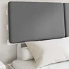 Lovo rėmas su apmuštu galvūgaliu Šviesiai pilka 140 x 190 cm