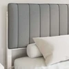 Lovo rėmas su apmuštu galvūgaliu Šviesiai pilka 150 x 200 cm
