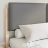 Lovo rėmas su apmuštu galvūgaliu Šviesiai pilka 140 x 190 cm