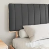 Lovo rėmas su apmuštu galvūgaliu Tamsiai pilka 160 x 200 cm