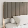 Lovo rėmas su apmuštu galvūgaliu Taupe 150 x 200 cm