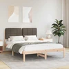Lovo rėmas su apmuštu galvūgaliu Taupe 150 x 200 cm
