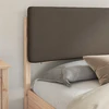 Lovo rėmas su apmuštu galvūgaliu Taupe 180 x 200 cm