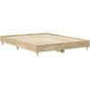Lova Lovos rėmas 2 pcs Sonoma 152 x 203 cm Apdirbta mediena