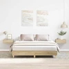 Lova Lovos rėmas 2 pcs Sonoma 152 x 203 cm Apdirbta mediena
