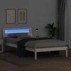 Lova Lovos rėmas Balta 100 x 200 cm Kietos pušies mediena