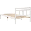 Lova Lovos rėmas Balta 100 x 200 cm Kietos pušies mediena