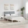 Lova Lovos rėmas Balta 135 x 190 cm Kietos pušies mediena