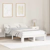 Lovos rėmas Balta 140 x 190 cm Kietos pušies mediena