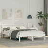 Lovos rėmas Balta 140 x 190 cm Kietos pušies mediena