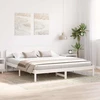 Lovos rėmas Balta 180 x 200 cm Kietos pušies mediena