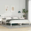 Lovos rėmas Balta 180 x 200 cm Kietos pušies mediena
