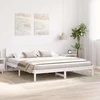 Lovos rėmas Balta 180 x 200 cm Kietos pušies mediena