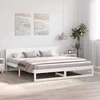 Lovos rėmas Balta 180 x 200 cm Kietos pušies mediena
