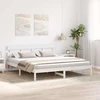 Lovos rėmas Balta 180 x 200 cm Pušies medienos masyvas
