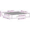 Lovos rėmas Balta 200 x 200 cm