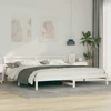 Lovos rėmas Balta 200 x 200 cm Kietos pušies mediena