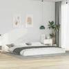 Lovos rėmas Balta 200 x 200 cm Kietos pušies mediena