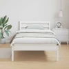Lova Lovos rėmas Balta 225,5 x 105,5 x 69,5 cm Kietas pušies medis