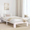 Lova Lovos rėmas Balta 75 x 190 cm Kietos pušies mediena