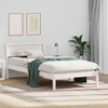 Lova Lovos rėmas Balta 75 x 190 cm Kietos pušies mediena