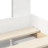 Lova Lovos rėmas Balta 75 x 190 cm Kietos pušies mediena