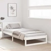 Lova Lovos rėmas Balta 75 x 190 cm Kietos pušies mediena