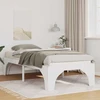 Lova Lovos rėmas Balta 75 x 190 cm Kietos pušies mediena
