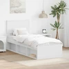 Lova Lovos rėmas Balta 75 x 190 cm Kietos pušies mediena