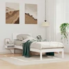 Lova Lovos rėmas Balta 75 x 190 cm Kietos pušies mediena