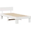 Lova Lovos rėmas Balta 75 x 190 cm Kietos pušies mediena