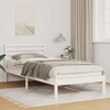 Lova Lovos rėmas Balta 80 x 210 cm Kietos pušies mediena