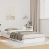 Lova Lovos rėmas Balta 80 x 220 cm Kietos pušies mediena