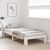 Lova Lovos rėmas Balta 90 x 190 cm Kietos pušies mediena
