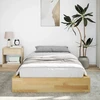Lova Lovos rėmas be čiužinio 75x190 cm ąžuolo masyvo