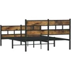 Lova Lovos rėmas be čiužinio, dūminio ąžuolo, 135x190cm, metalas