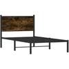 Lova Lovos rėmas be čiužinio, dūminio ąžuolo, 107x203cm, metalas