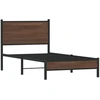 Lovos rėmas be čiužinio, rudas ąžuolo, 90x190cm, metalas