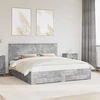 Lovos rėmas Betono pilka 180 x 200 cm Apdirbta mediena