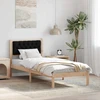 Lova Lovos rėmas Juoda 90 x 190 cm Kietos pušies mediena