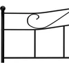Lovos rėmas, juodos spalvos, 200x200cm, metalas