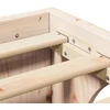 Lovos rėmas Natūrali 180 x 200 cm Kietos pušies mediena