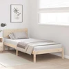 Lova Lovos rėmas Natūrali 90 x 200 cm Kietos pušies mediena